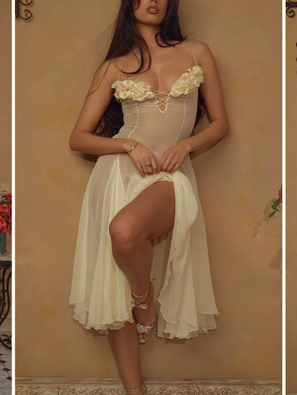 Mirror Palais Valentina Dress in Butter- M - Picture 16 of 16